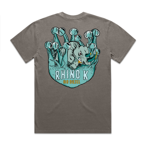 Bio Diesel "TROG" Rhino K "Heavy" Faded Grey T-Shirt 